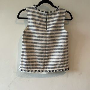 Light, striped tweed top